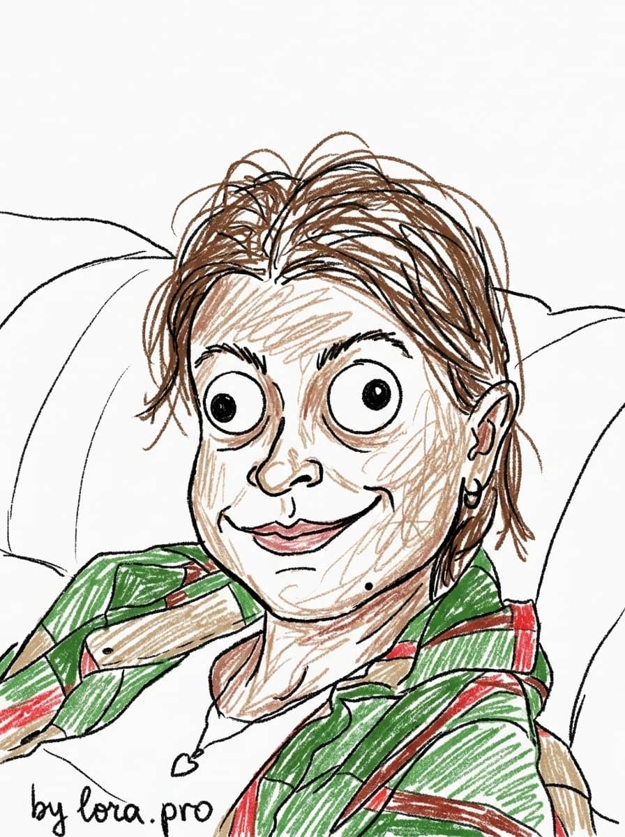 Doodle Art Self-Portrait