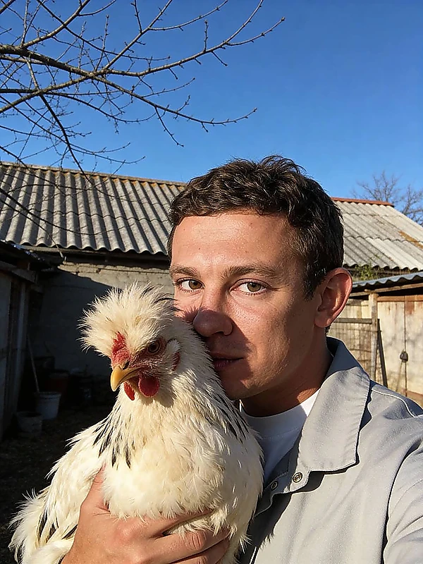 С курицей