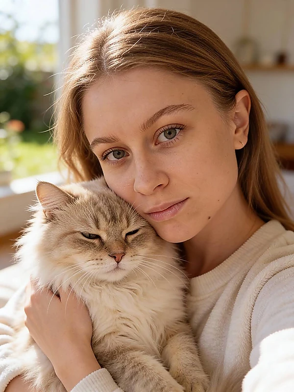 С кошкой
