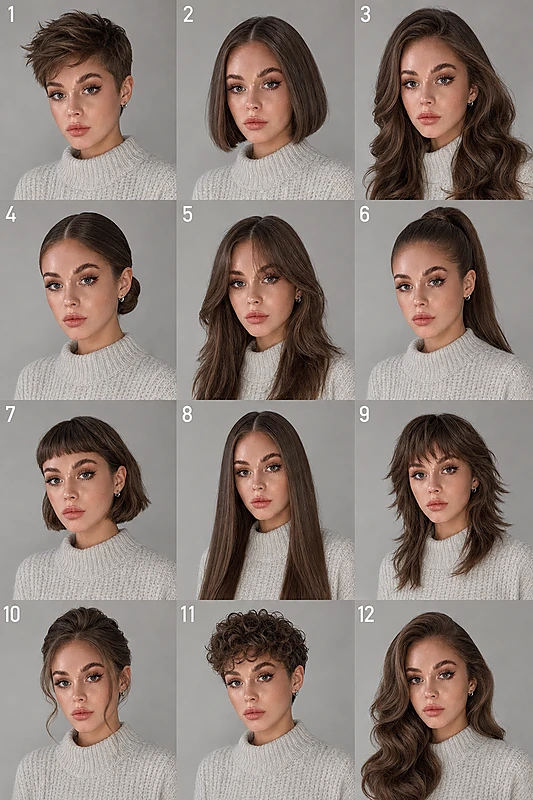 12 причёсок